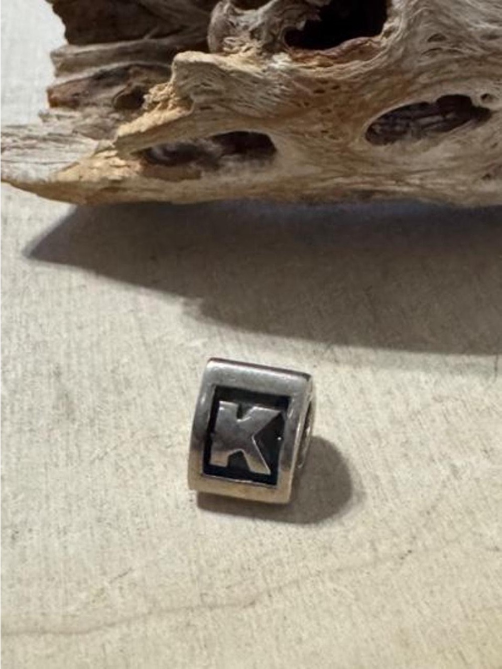 Pandora 925 Sterling Silver Initial K Letter Charm